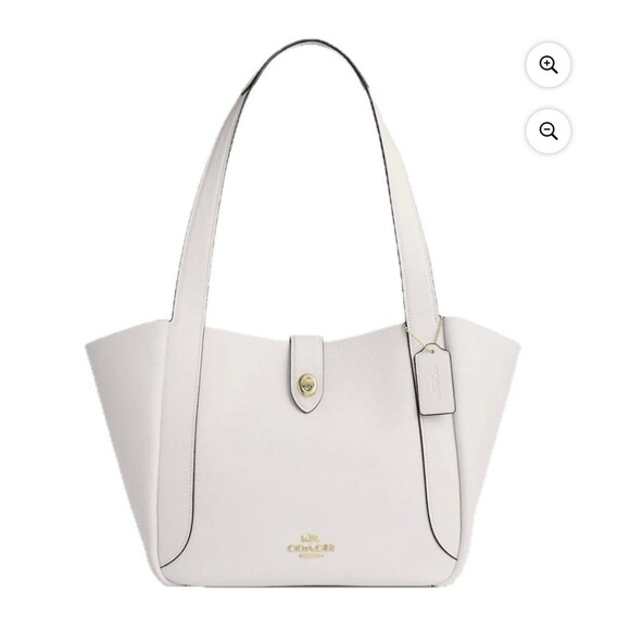 Coach Handbags - NWT Coach Hadley Turnlock Tote Shoulder Bag Pebbled Leather CAL17 Chalk Cream